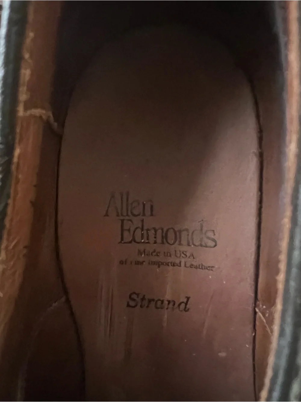 Allen Edmonds Dark Brown Cap-Toe Brogue Oxfords